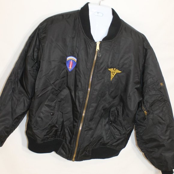 Rothco Reversible Intermediate Flyers Flight Bomber Jacket Mens 2XL Black USAF - Picture 12 of 13